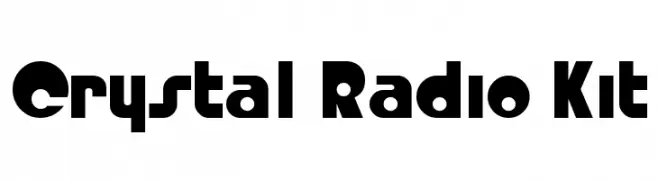 Crystal Radio Kit  Скачать бесплатные шрифты