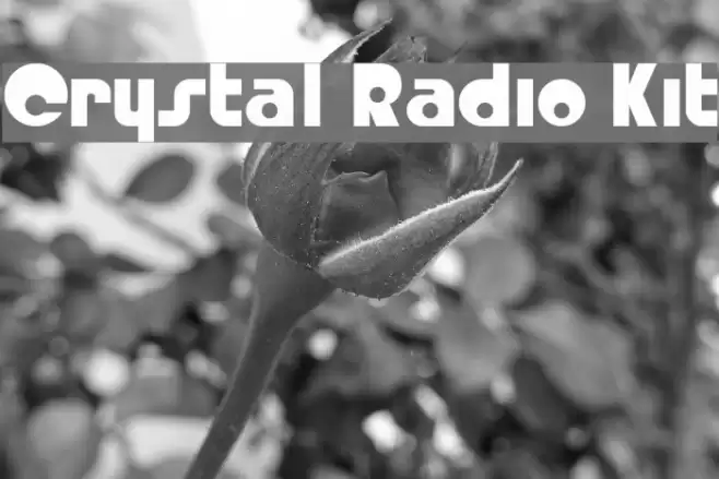 Crystal Radio Kit Font examples