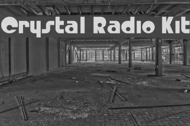 Crystal Radio Kit Font examples