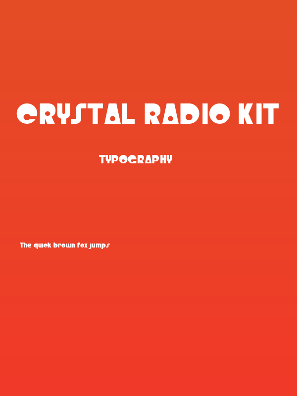 Crystal Radio Kit Poster