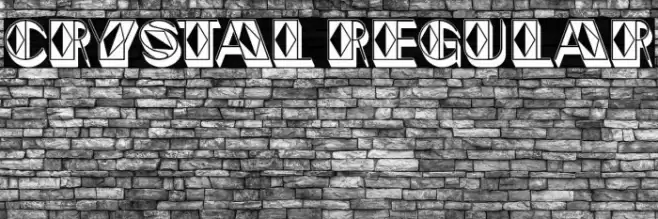 Crystal Regular Font examples