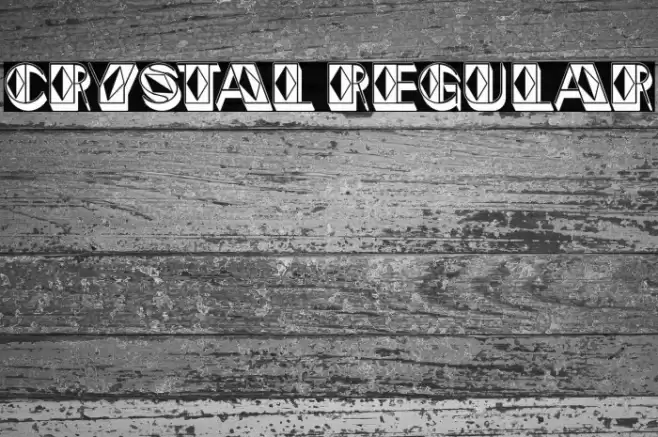 Crystal Regular Font examples