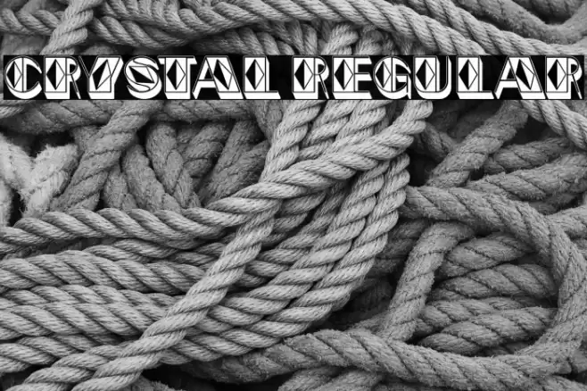 Crystal Regular Font examples