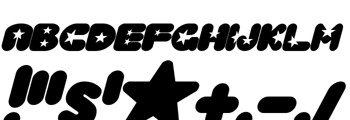 Crystal Universe Oblique Font OTHER CHARS