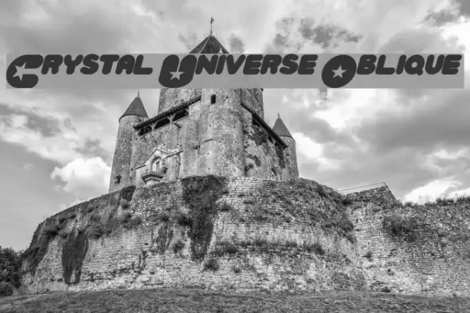 Crystal Universe Oblique Font examples