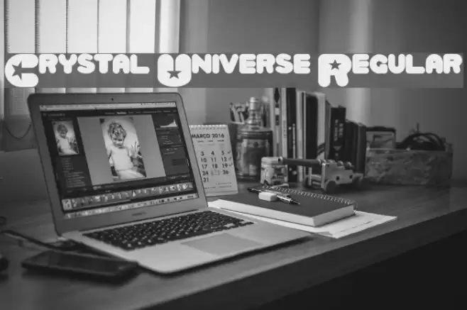 Crystal Universe Regular Font examples