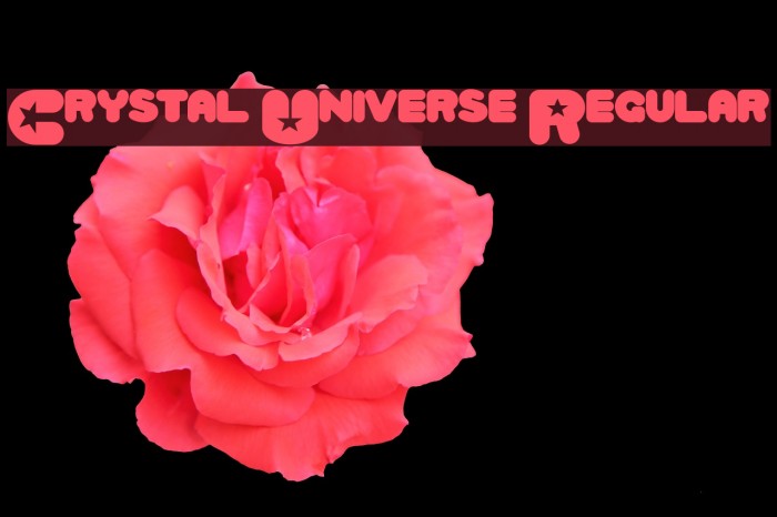 crystal universe font