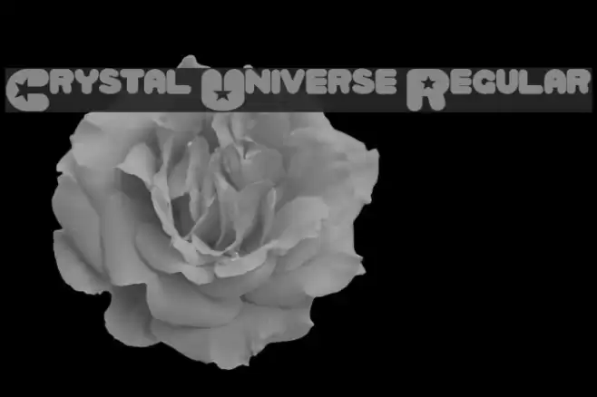 Crystal Universe Regular Font examples