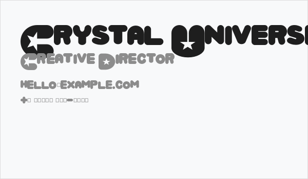 Crystal Universe Regular Business Card