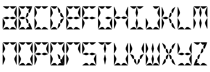 Crystal Watch Font LOWERCASE