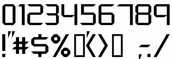 Crystal clear Font OTHER CHARS