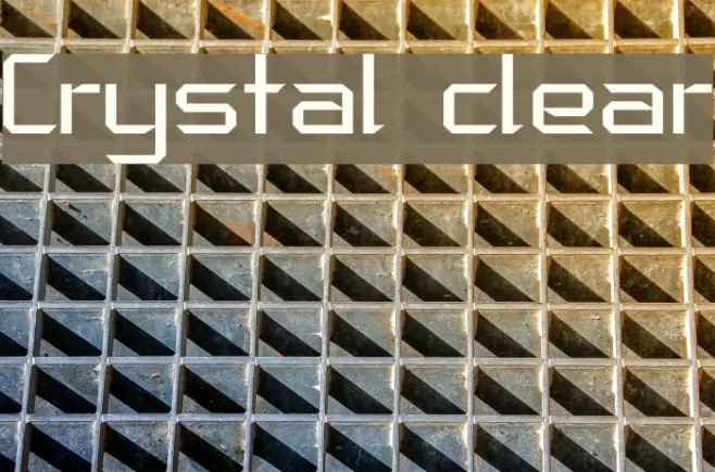 Crystal clear Example 1