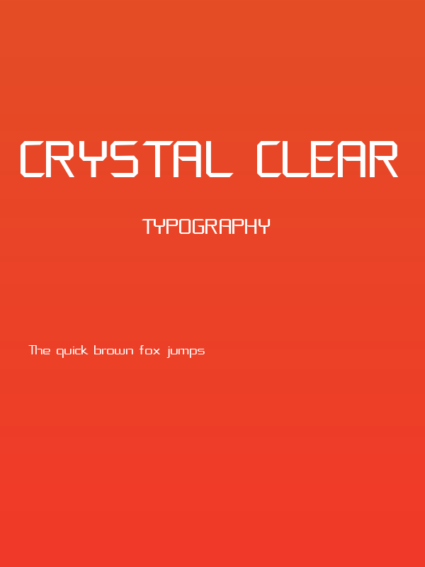 Crystal clear Poster