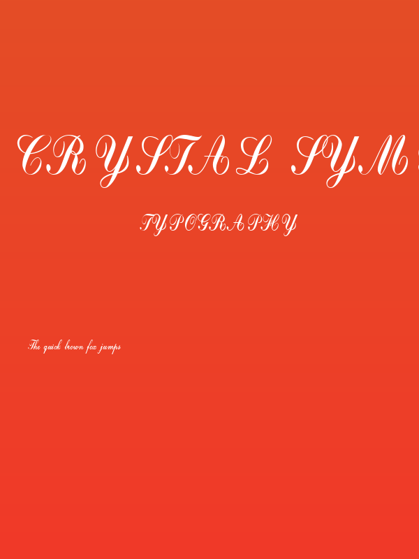 Crystal symphony Personal use Regular Poster