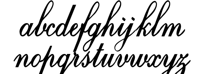 Crystal symphony Personal use Regular Font LOWERCASE