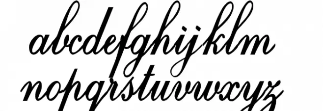 Crystal symphony Personal use Regular Font LOWERCASE