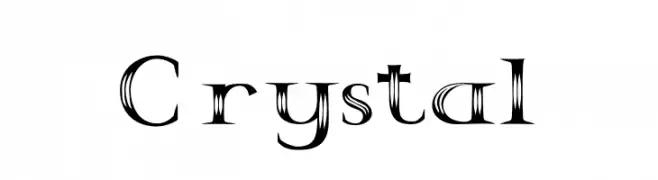 Crystal  Frei Schriftart Herunterladen