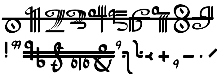 CrystalBearersScript Font OTHER CHARS