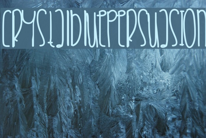CrystalBluePersuasion Font examples