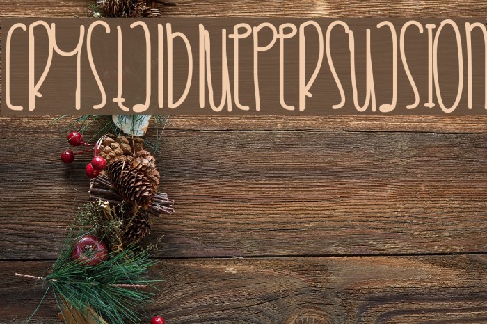 CrystalBluePersuasion Font examples