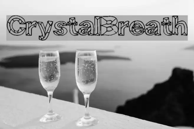 CrystalBreath Font examples