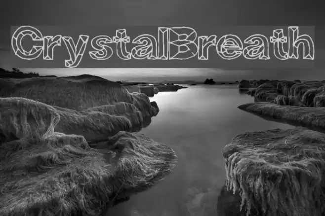 CrystalBreath Font examples