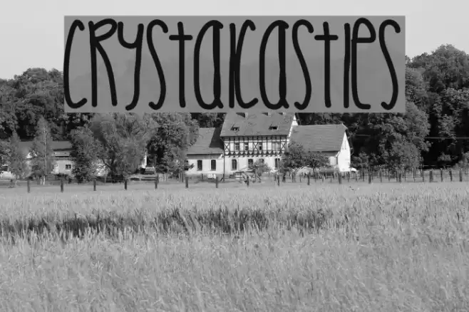 CrystalCastles Font examples