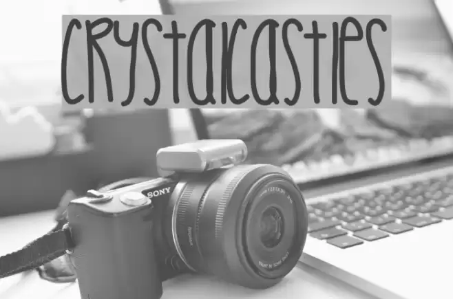CrystalCastles Font examples