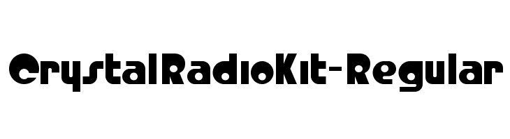 CrystalRadioKit-Regular  フリーフォントのダウンロード