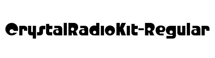 CrystalRadioKit-Regular  لخطوط تنزيل