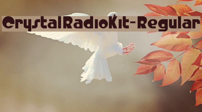 CrystalRadioKit-Regular Font examples