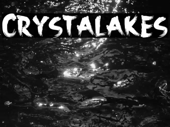 Crystalakes Font examples