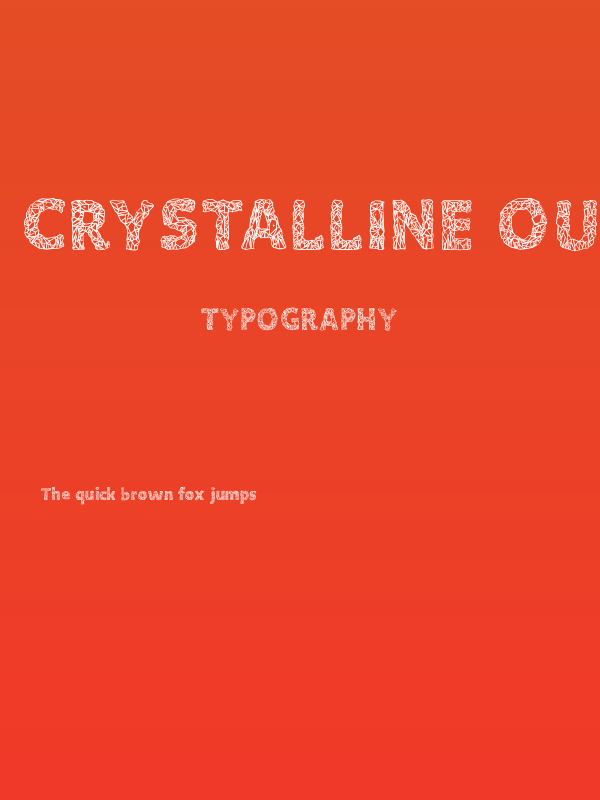 Crystalline Outline Poster