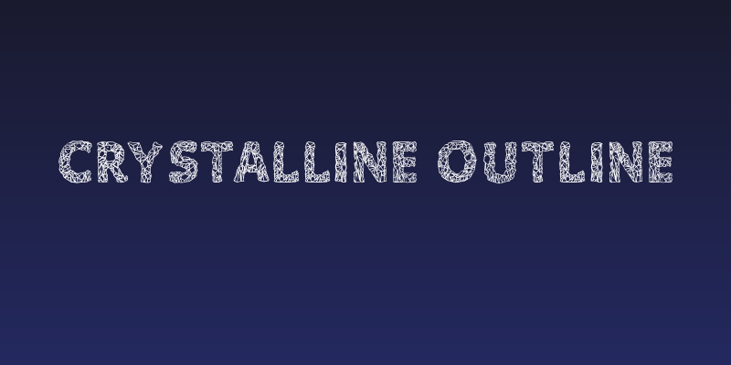 Crystalline Outline Social Header
