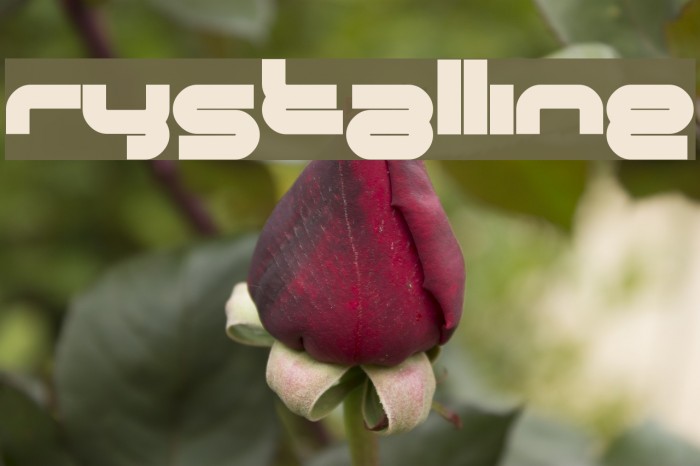 Crystalline Font examples