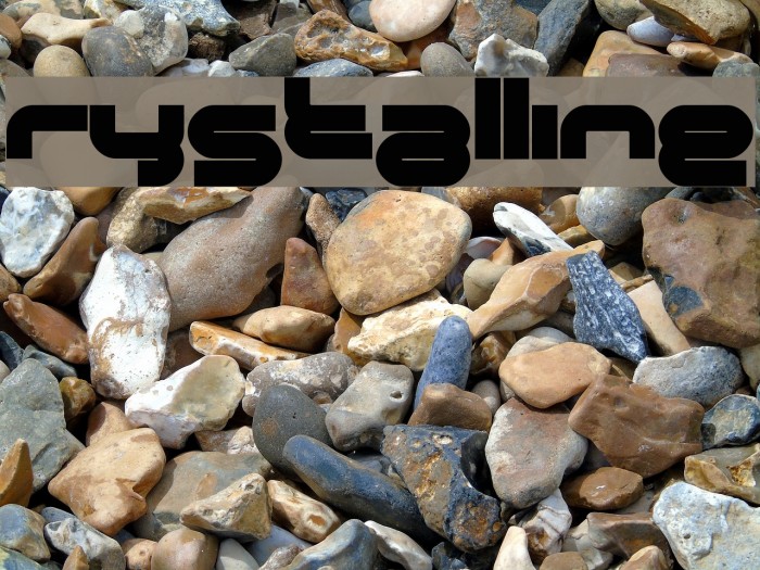 Crystalline Font examples