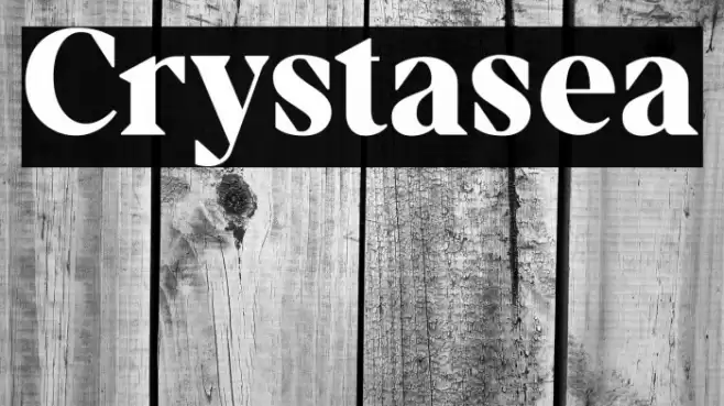 Crystasea Font examples