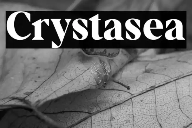 Crystasea Font examples