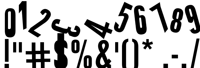 cRAZY sTYLE Font OTHER CHARS