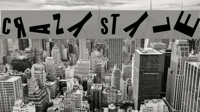 cRAZY sTYLE Font examples