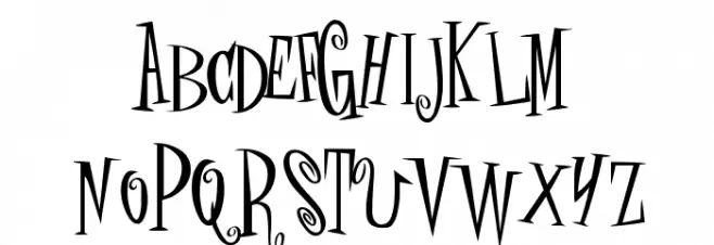 crAZYSCARYhalLowEeN Schriftart Groß