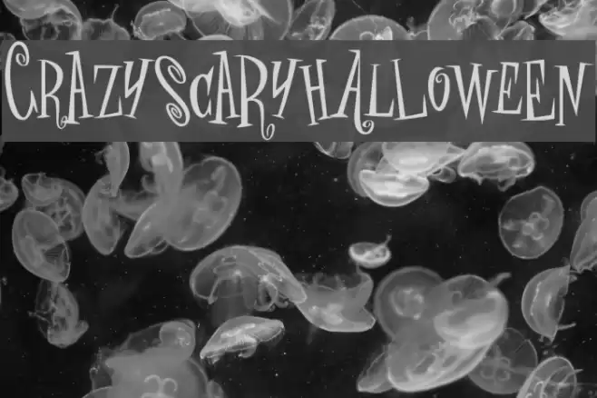 crAZYSCARYhalLowEeN Font examples