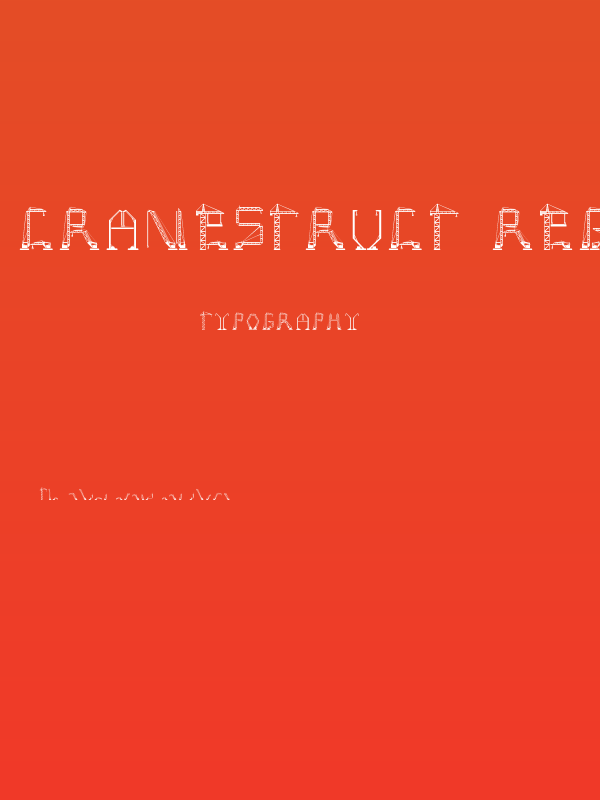 cranestruct Regular Poster