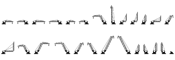 cranestruct Regular Font LOWERCASE
