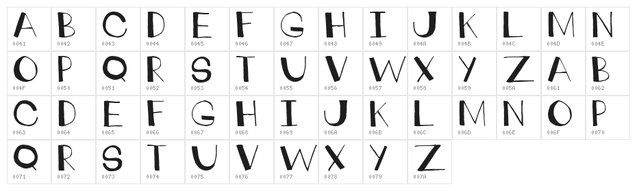 crankdeal Character Map