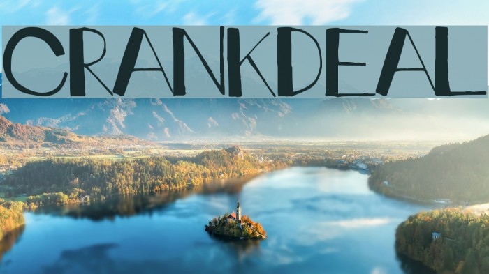 crankdeal Font examples