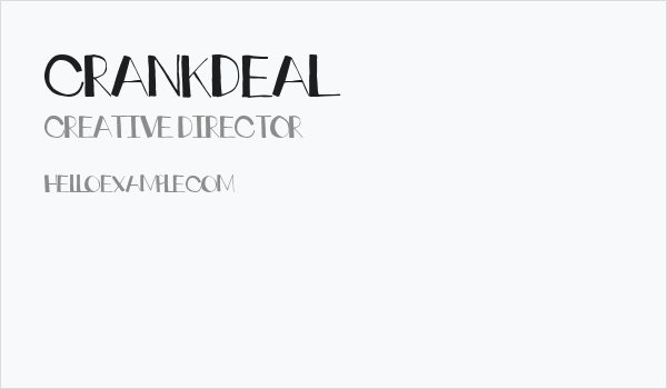 crankdeal Business Card
