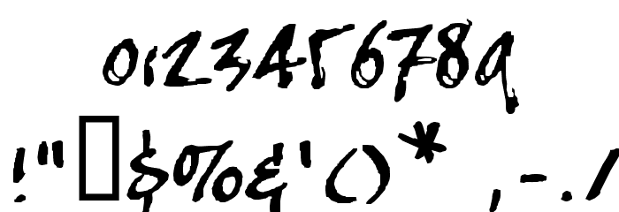 crappyJoe Font OTHER CHARS