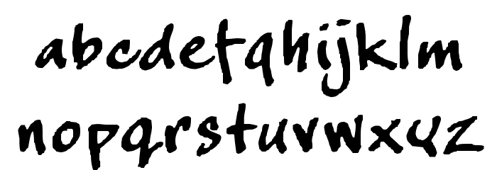crappyJoe Font LOWERCASE