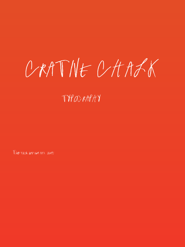 crative Chalk Poster